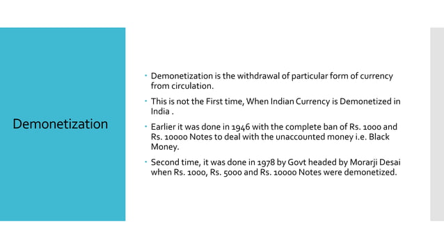 Demonetization and its impact on banking sector | PPTX