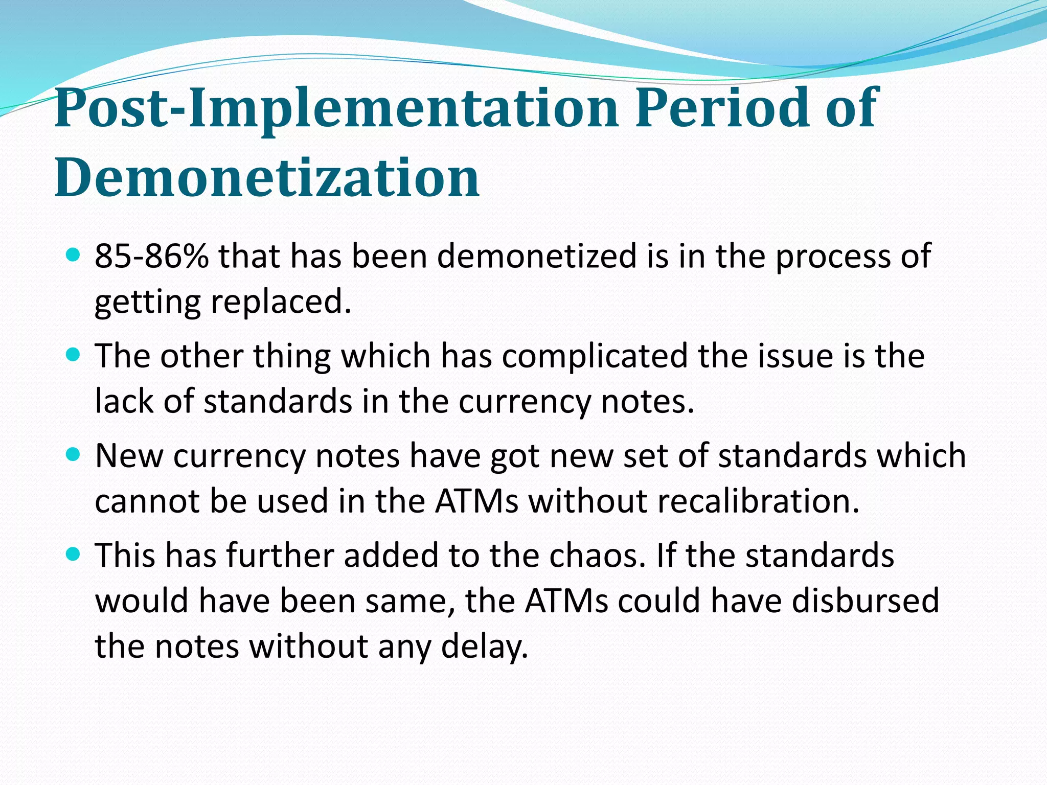 Demonetization of india and the role of rbi | PPTX