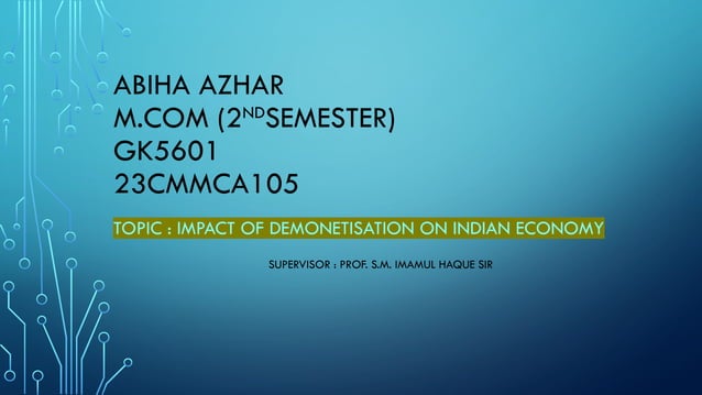 Demonetization pptpptx demonetisation demonetisation | PPTX