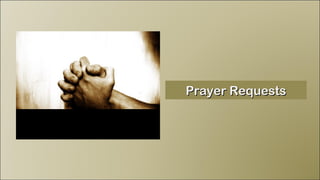 Prayer Requests 