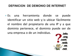 Demonios de internet | PPT