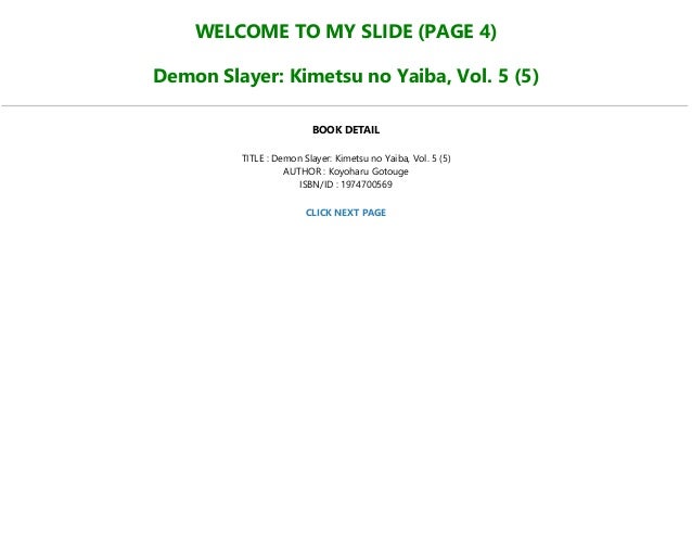 Download Demon Slayer Kimetsu No Yaiba Vol 5 5 For Any Device Download Demon Slayer Kimetsu No Yaiba Vol 5 5 For Any Device