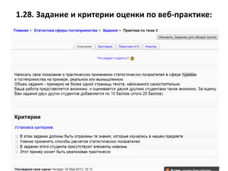1.28. Задание и критерии оценки по веб-практике:
 