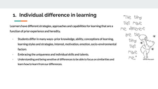 Individual Learning Difference Demonstrate an Understanding of Learner Centered Principles.pptx