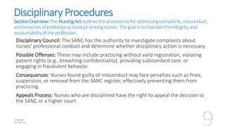 Nurses Rights Sanc Demonstrate proficiency in navigation of the Nursing Act and other ...