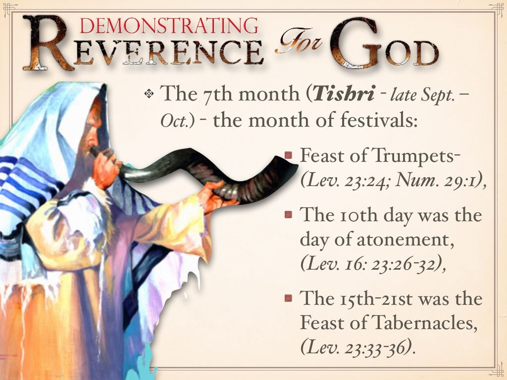 “Demonstrating Reverence For God”