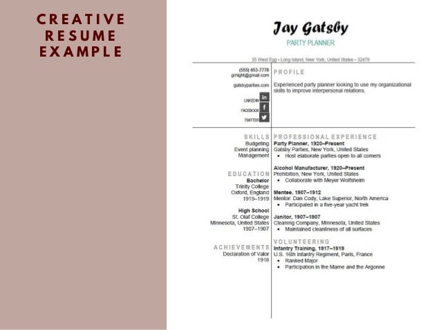 resume types a visual guide