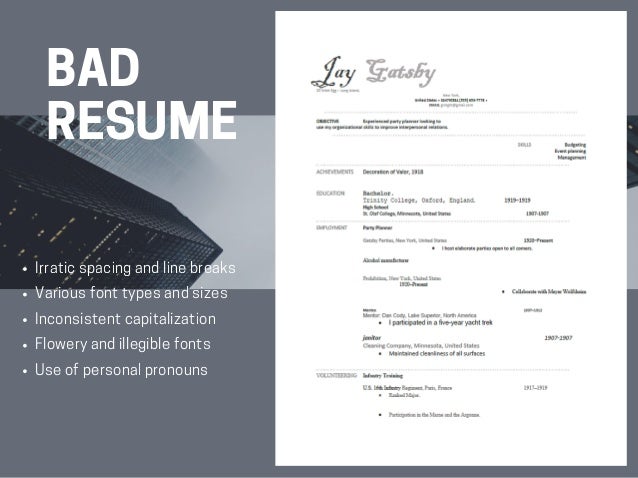 font for a resumes