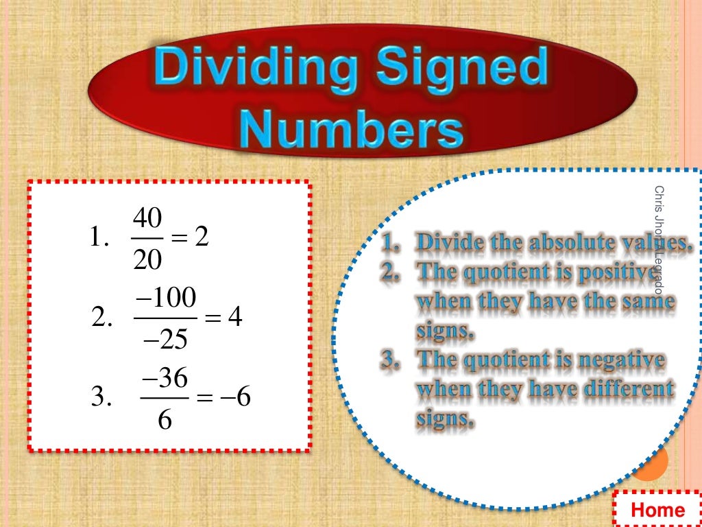Multiplying and Dividing Signed Numbers_Alegrado