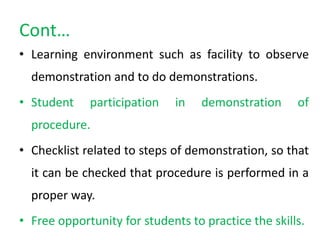 Demonstration seminar | PPTX