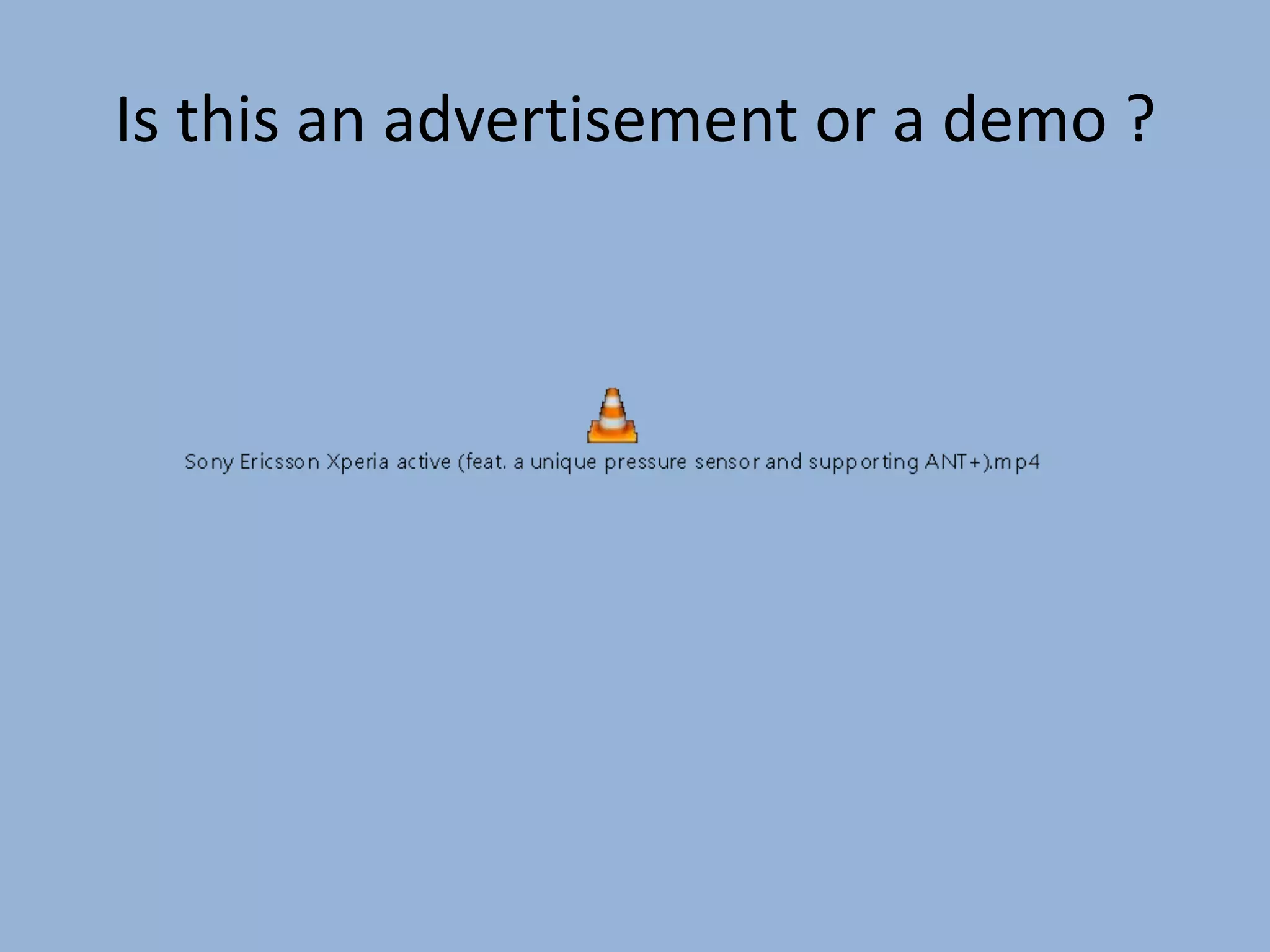 Is this an advertisement or a demo ?
 