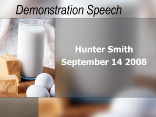 Demonstration Speech Hunter Smith September 14 2008 
