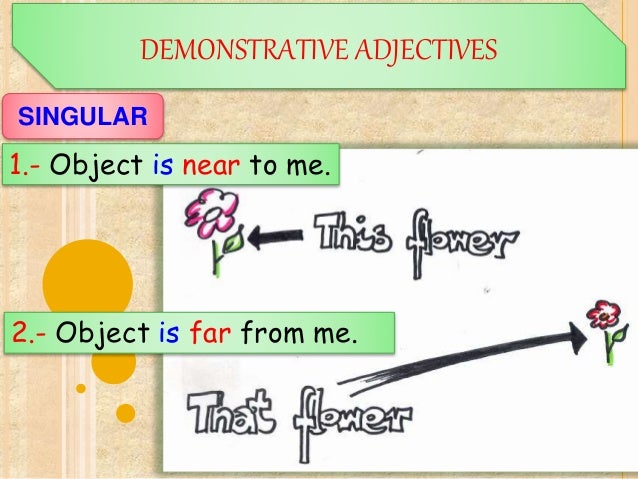 demonstrative adjectives