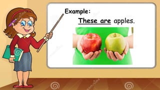 Example:
These are apples.
 