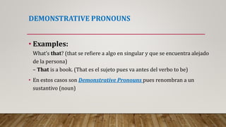 Demonstrative Def Demonstratives indef. articles & plural nouns | PPTX