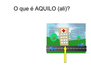 O que é AQUILO (ali)?
 