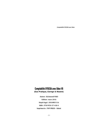 Comptabilité SYSCOA avec Odoo V8