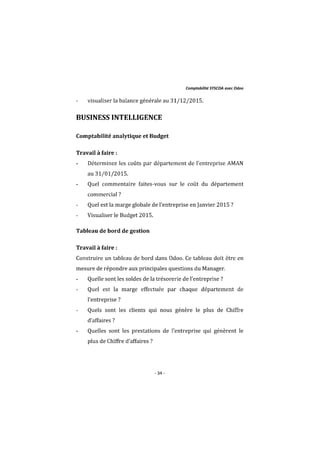 Comptabilité SYSCOA avec Odoo V8