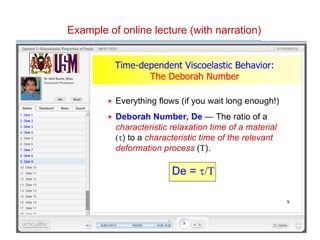 Example of online lecture (with narration)
 