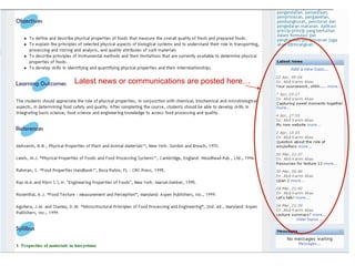 Latest news or communications are posted here…
 