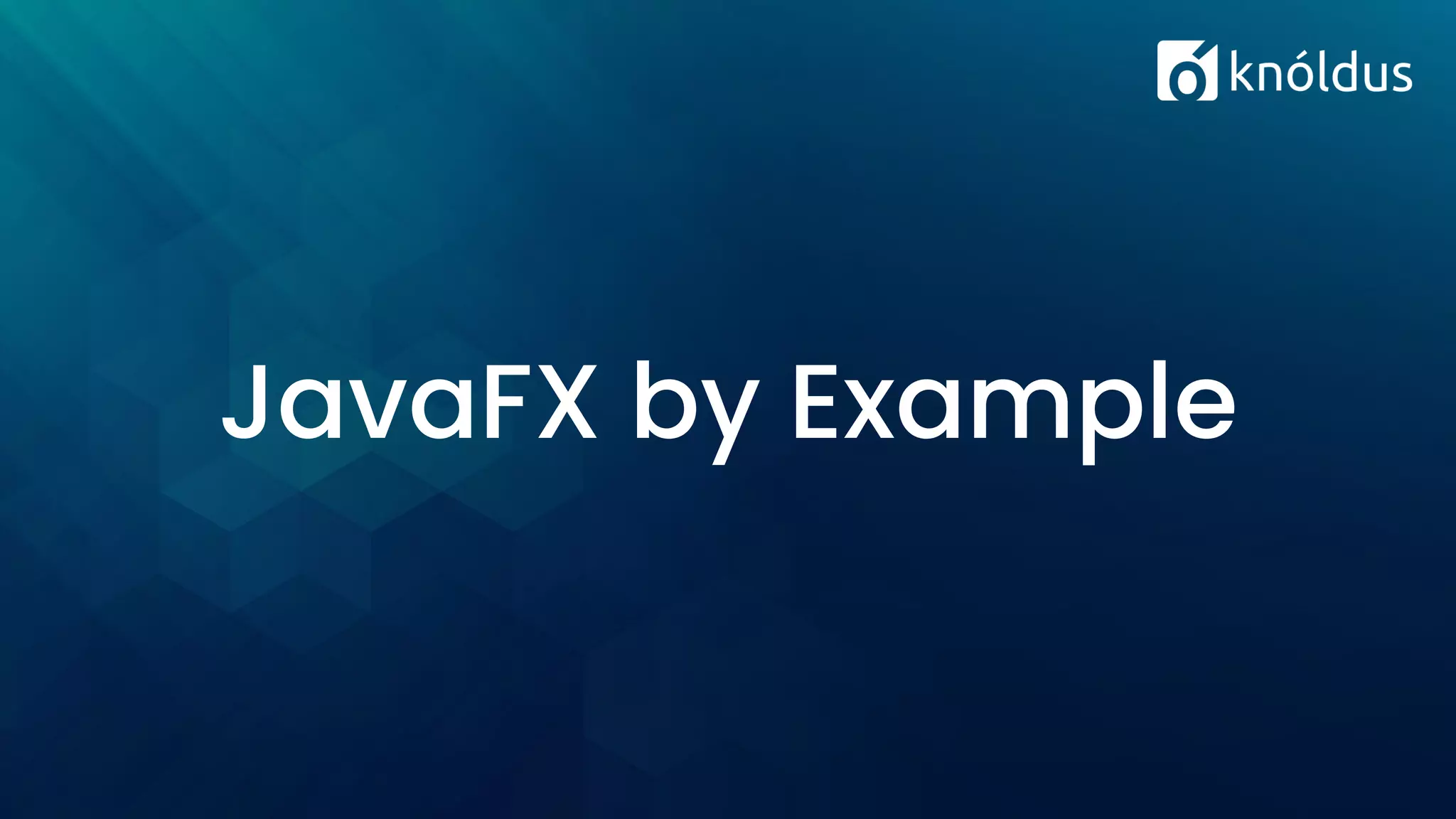 JavaFX by Example 