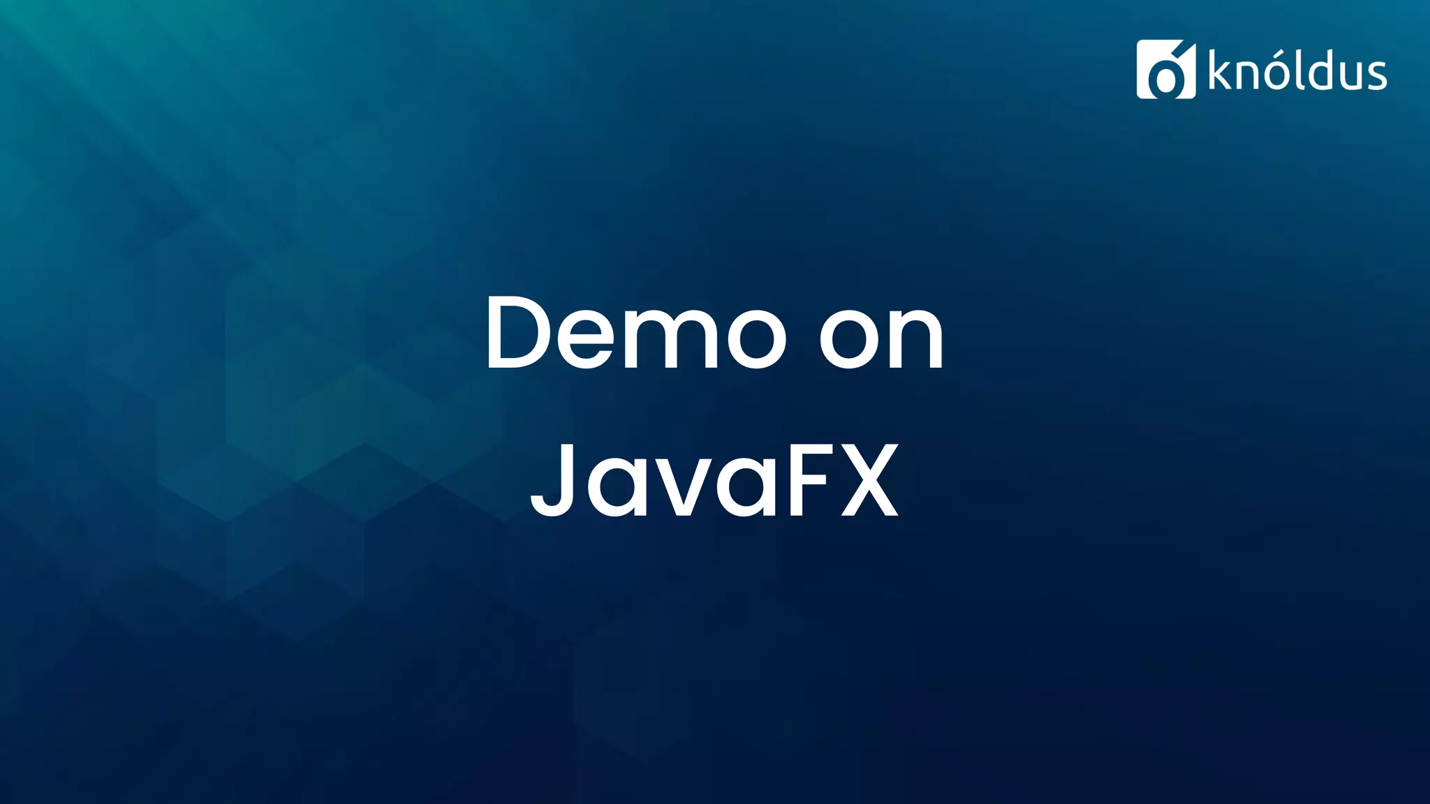 Demo on JavaFX 