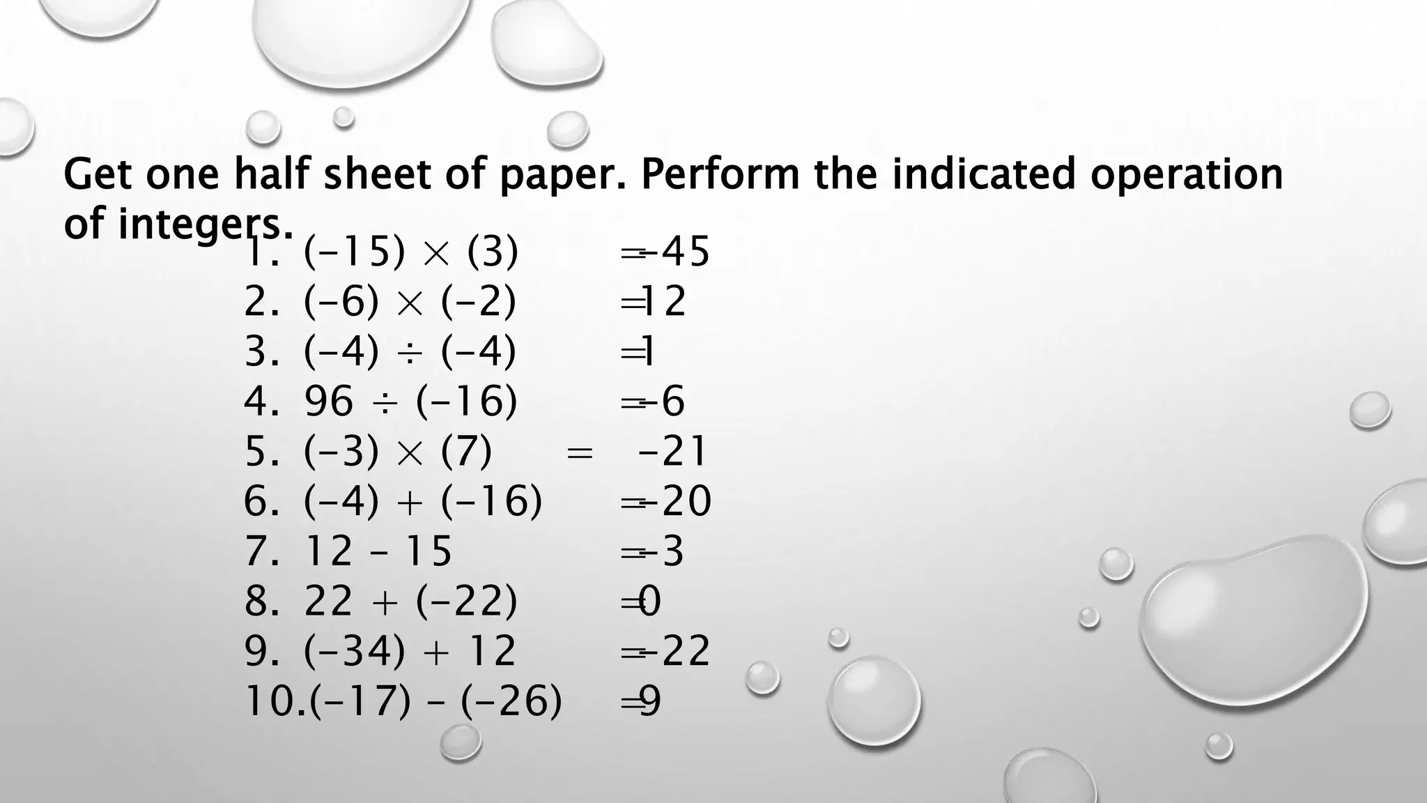 Integers and Operation of Integers | PPTX