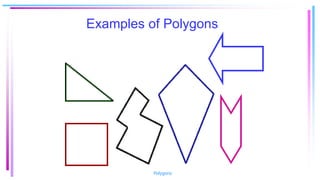 Examples of Polygons
Polygons
 