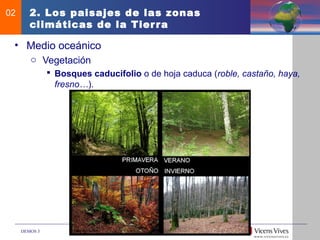 Tema 2. Tiempo, clima y paisajes de la Tierra | PPT