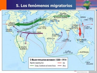 DEMOS 3
5. Los fenómenos migratorios
 