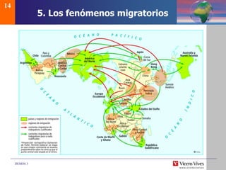 DEMOS 3
14
5. Los fenómenos migratorios
 