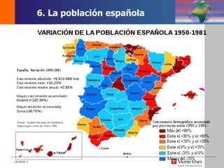 DEMOS 3
6. La población española
 