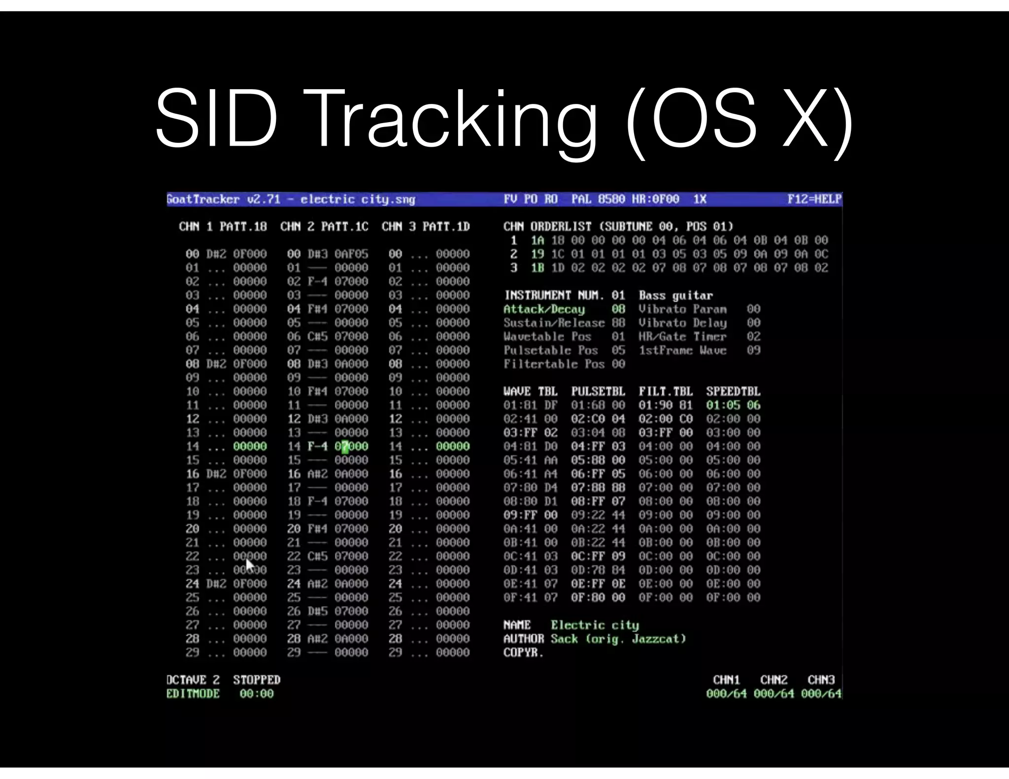 https://www.youtube.com/watch?v=kQqma_AlVaE
SID Tracking (OS X)
 