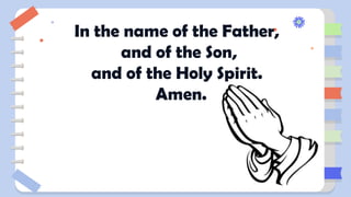 In the name of the Father,
and of the Son,
and of the Holy Spirit.
Amen.
 