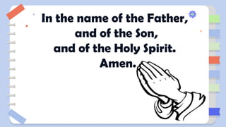 In the name of the Father,
and of the Son,
and of the Holy Spirit.
Amen.
 
