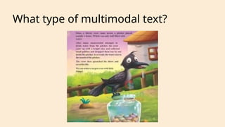 What type of multimodal text?
 
