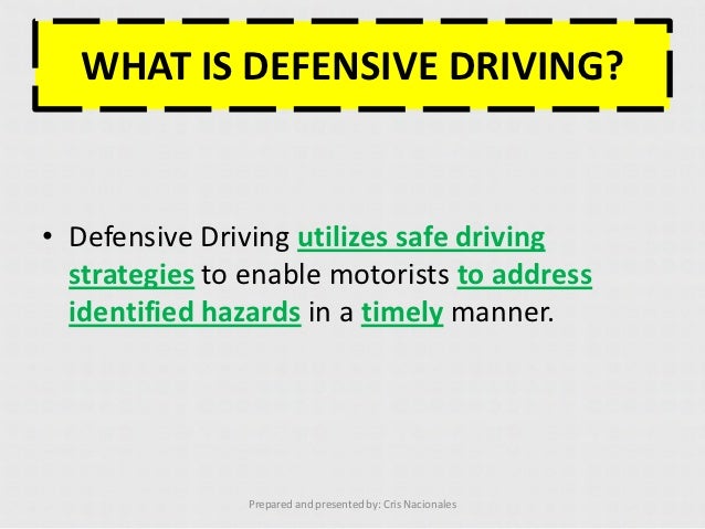 Defensive Driving Manual Philippines Defensive Driving Manual Philippines
