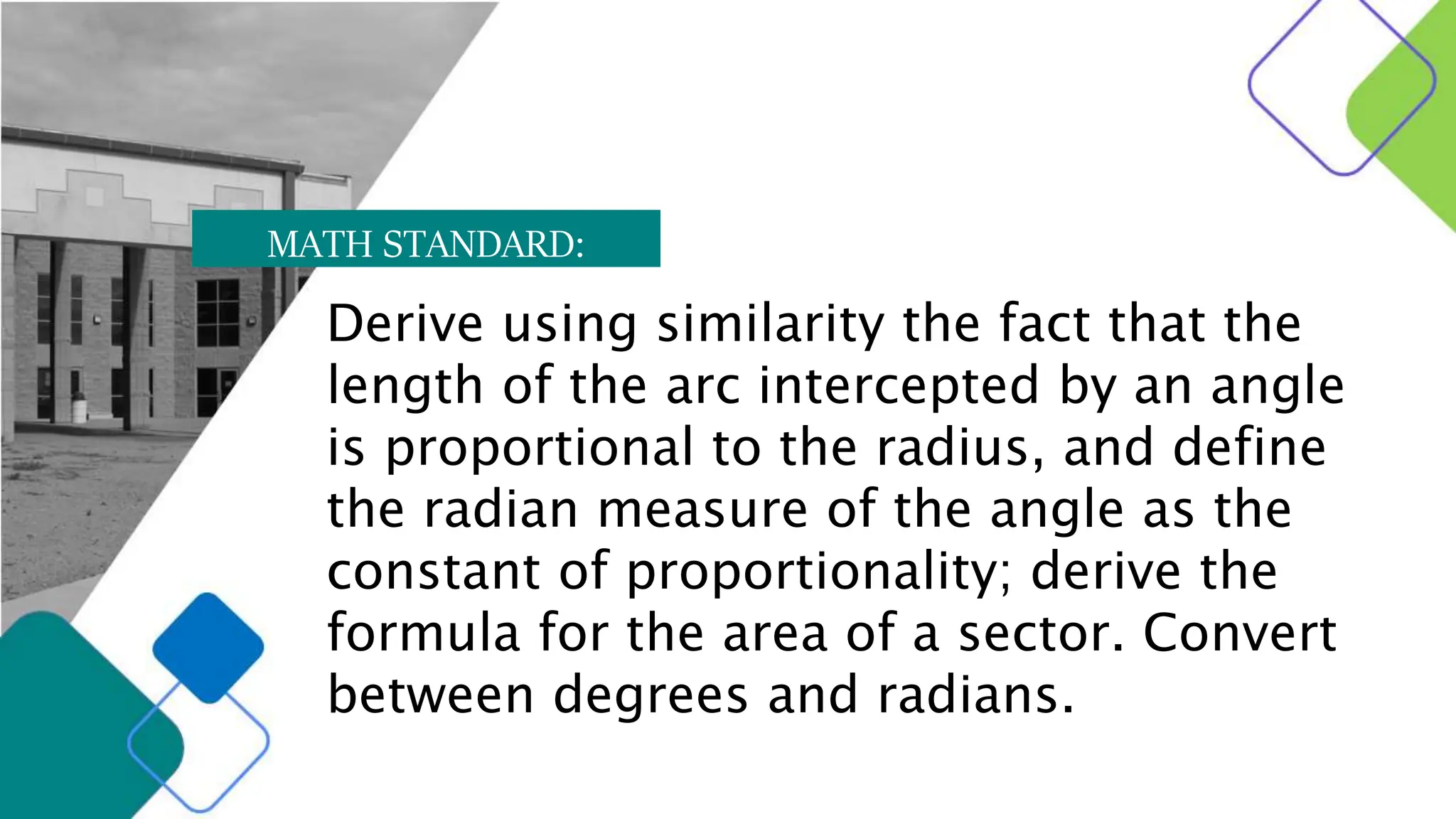Finding the Area of a Sector of a Circle | PPTX