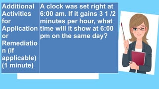 DEMO TEACHING IN MATHEMATICS FOR TEACHING LEARNING | PPTX