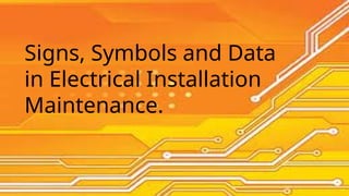 PROPER HOUSEKEEPING
AND SAFETY PRACTICES
(RAC SERVICING)
Signs, Symbols and Data
in Electrical Installation
Maintenance.
 