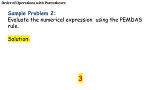 Mastering Order of Operations with Parentheses: PEMDAS Explained for ...