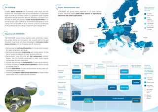 The challenge 
Europe’s water resources are increasingly under stress, and this 
situation has encouraged more active cons...