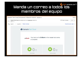 Manda un correo a todos los
miembros del equipo
 
