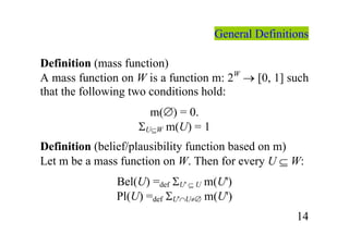 Dempster-Shafer Theory Beliefs Functions | PDF