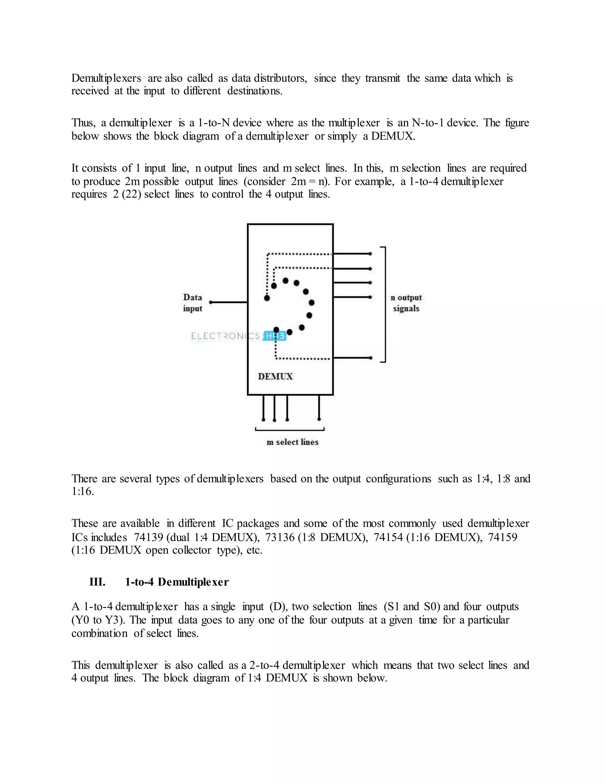 Demultiplexer with vhdl code | DOCX