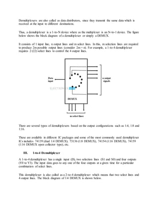 Demultiplexer with vhdl code | DOCX