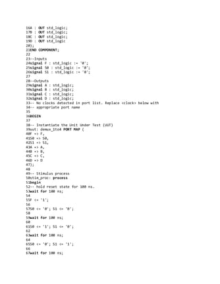 Demultiplexer with vhdl code | PDF