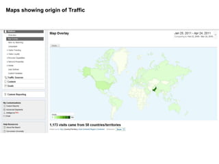 Maps showing origin of Traffic