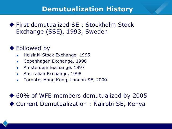 demutualization of indian stock exchange Stock exchange (bse) in india using the hasbrouck measure (to compute the variance of the pricing error) of market quality, they conclude that the national. demutualization of indian stock exchange Stock exchange (bse) in india using the hasbrouck measure (to compute the variance of the pricing error) of market quality, they conclude that the national.