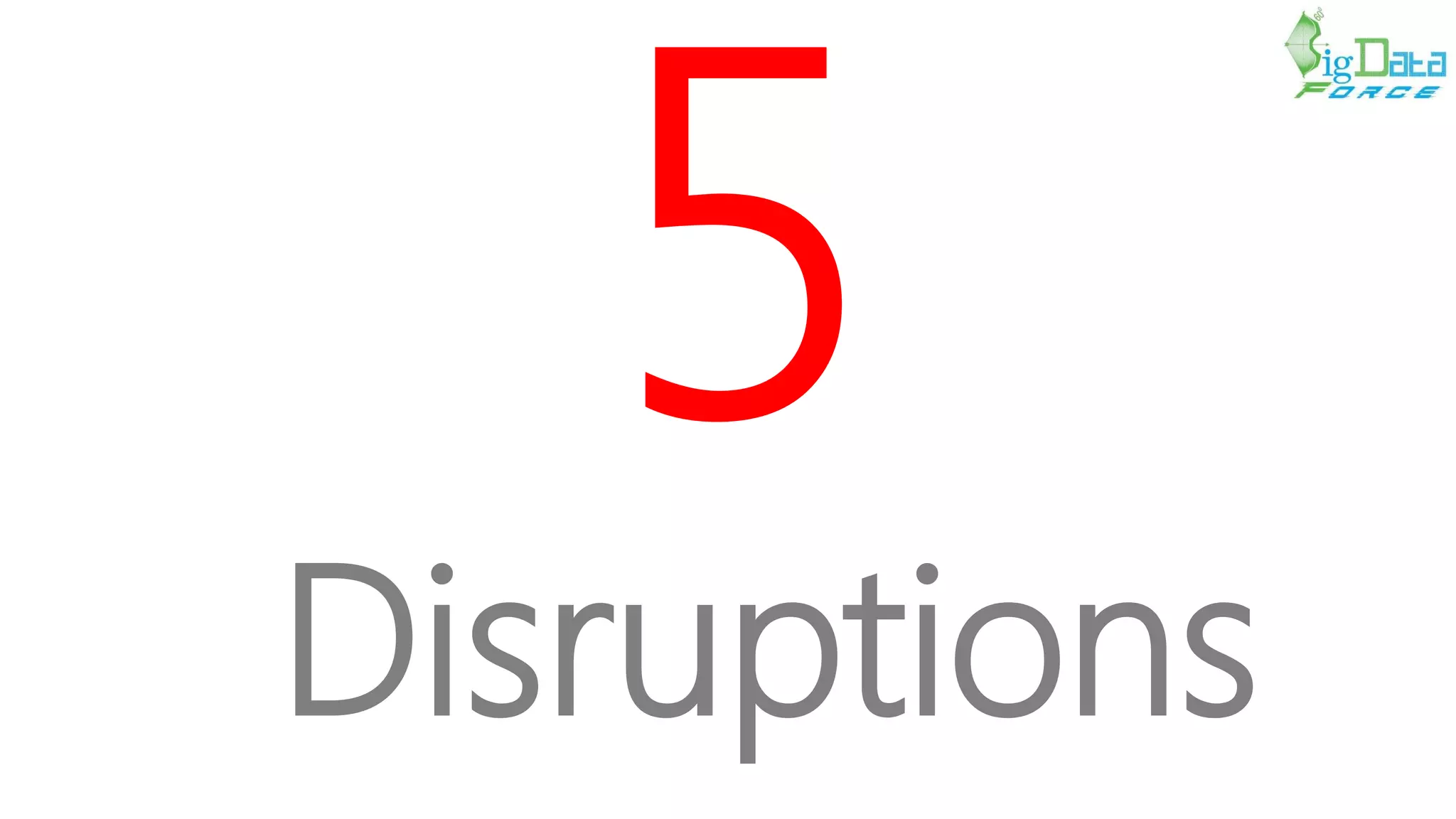 Disruptions
 